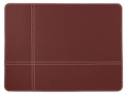 Table Mats PVC Grey Brown Set
