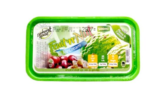 Elephant H Icecream 500ml Fruit Nut