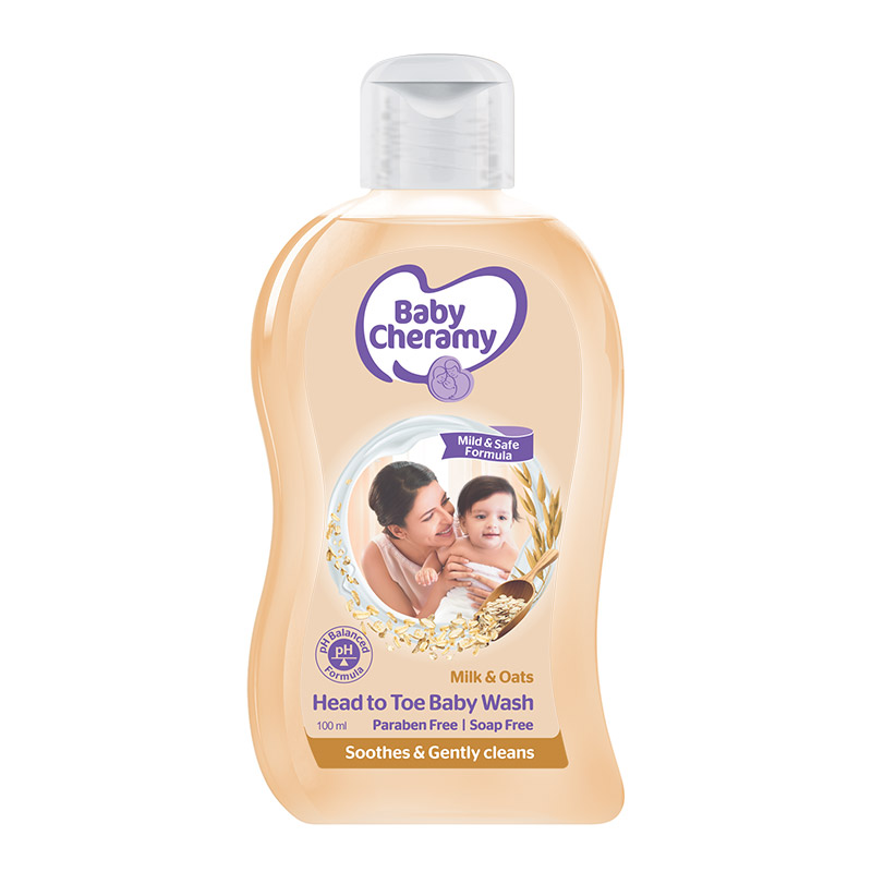 Baby Cheramy Head Toe Wash Oats 200ml