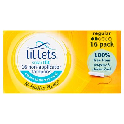 Lil Lets Non-applicator Tampons Regular 16