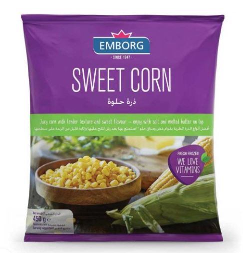 Emborg Frozen Sweet Corn 450G
