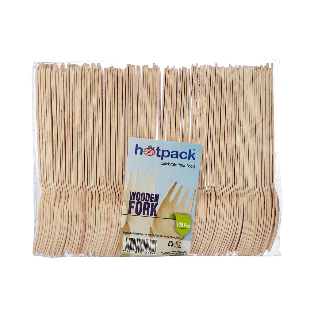 Hotpack Wooden Fork Pcs