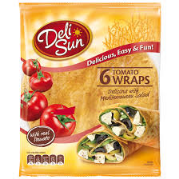 Deli Sun 6 Tomato wheat Wrap 24cm 360g