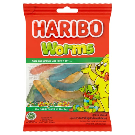 Haribo Worms 80G