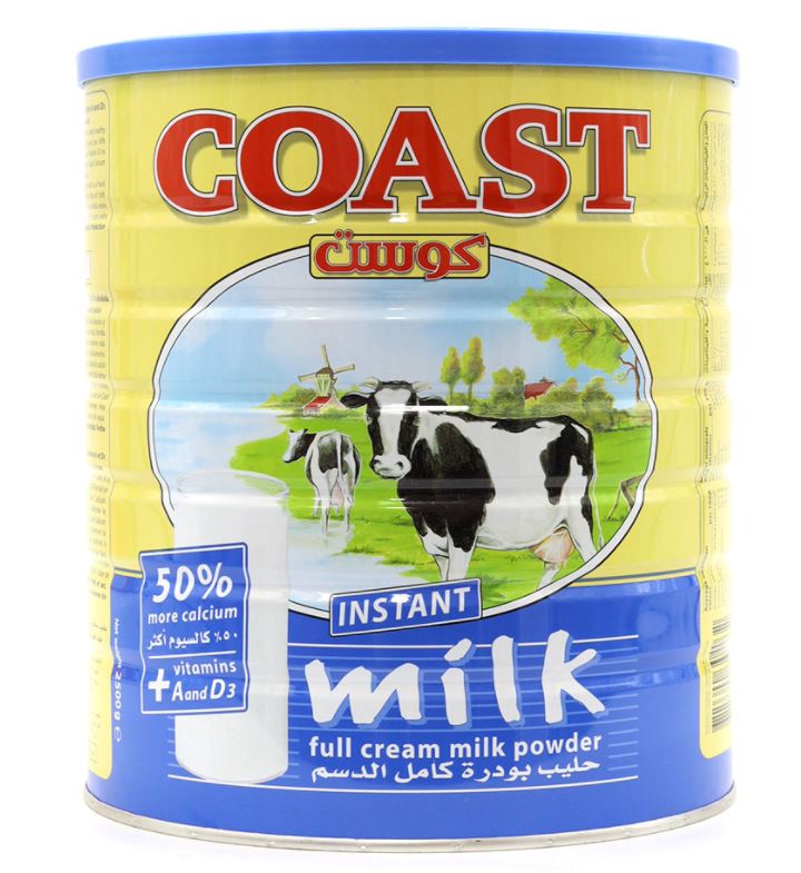 Coast Milk Powder Tin Calcium 2500g