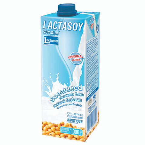 Lactasoy Plain Sweetened 1L