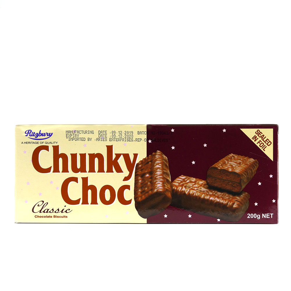 Ritzbury Chunky Choc Bis 200G