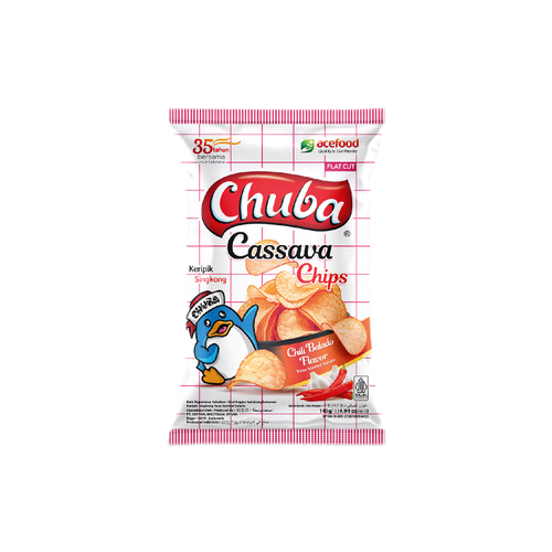 Chubaa Chips Chilli 140g