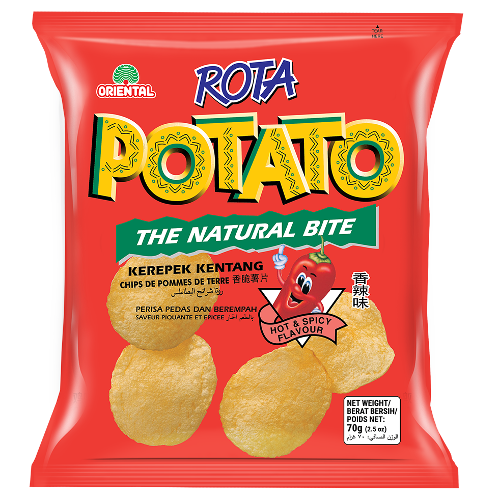 Rota Potato Chips Hot & Spicy 70g