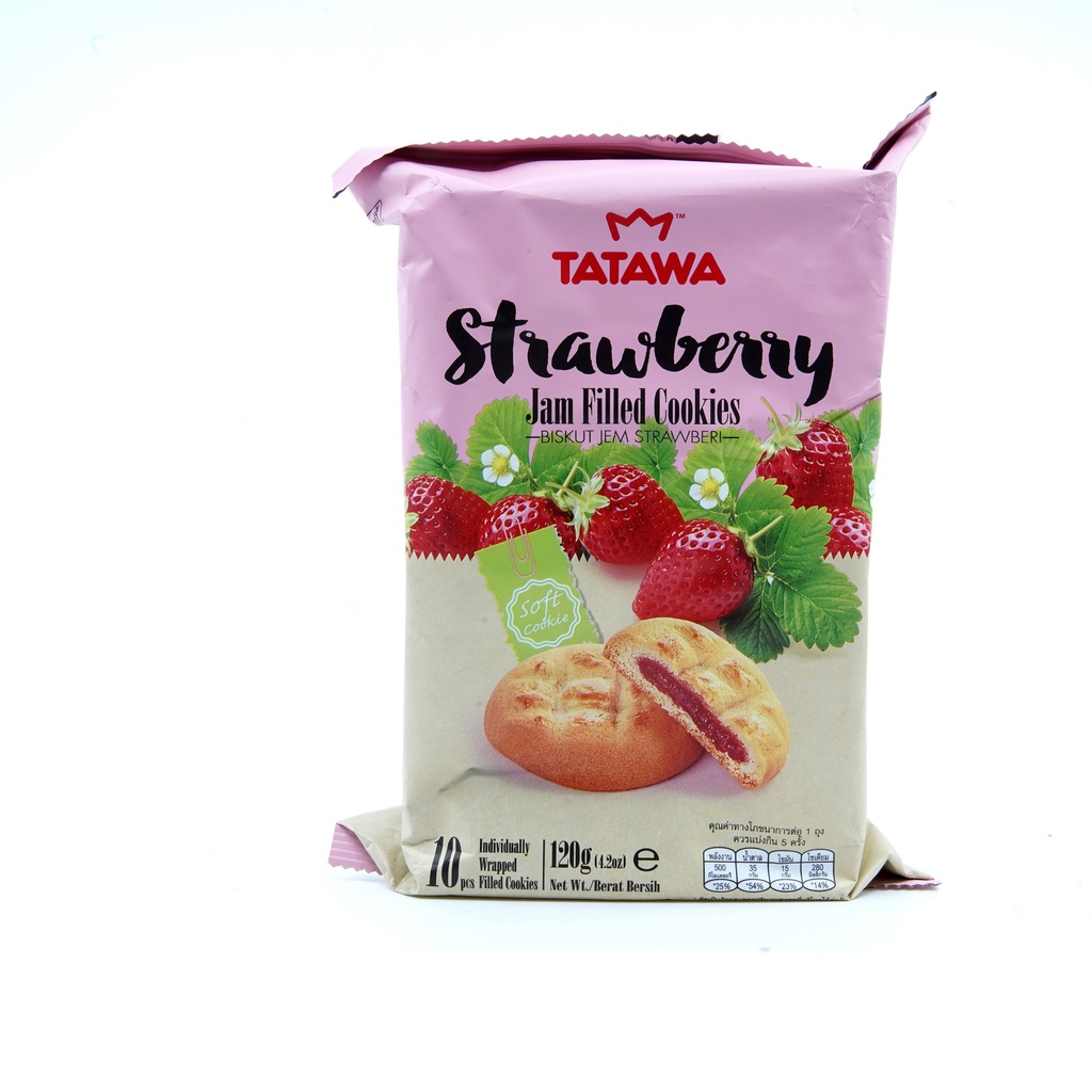 Tatawa Straw Filled Cookies 120g Pkt