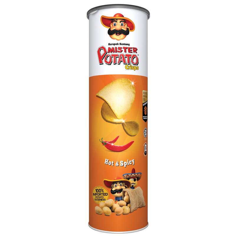 Mister Potato Crips 160g Hot Spicy
