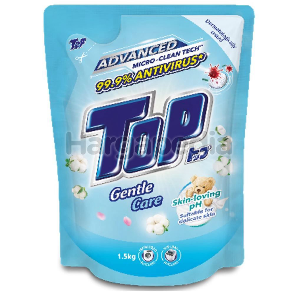 Top Liquid Refill Prem 1.5Kg Soft Blue Gentle Care