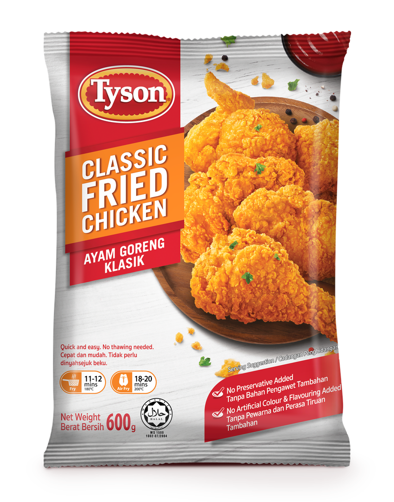 Tyson Chicken 600g Classic Fried