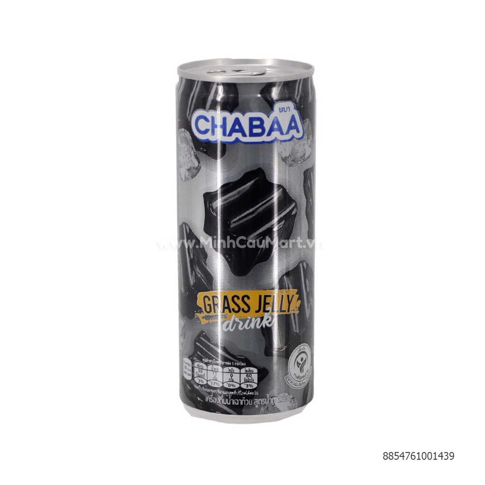 Chabaa Drink 230ml Grass Jelly Less Sugar