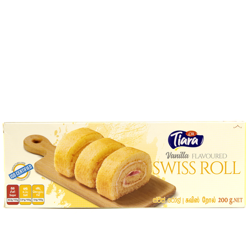 [132063] Tiara Swiss Roll Cake - Vanill 200g