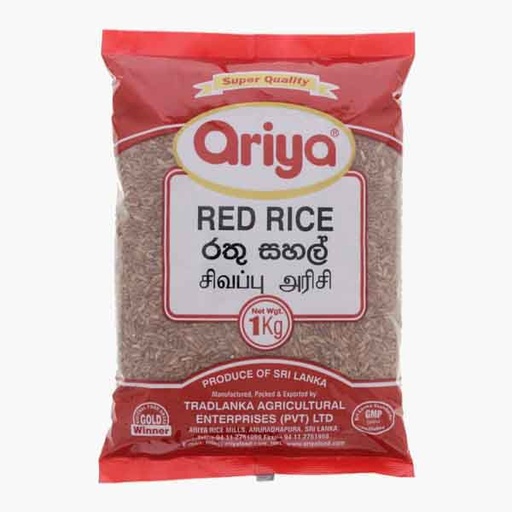 [310150] Ariya Red raw rice 1Kg