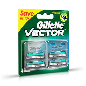 [536109] Gillette Vector Cartridge 4's -
