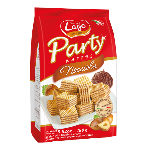 [452347] Lago Mini Party Wafer Hazelnut 250g