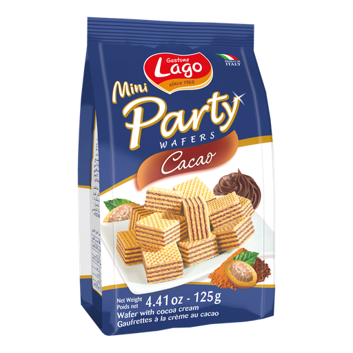 [452341] Lago Mini Party Wafer Cocoa 125g