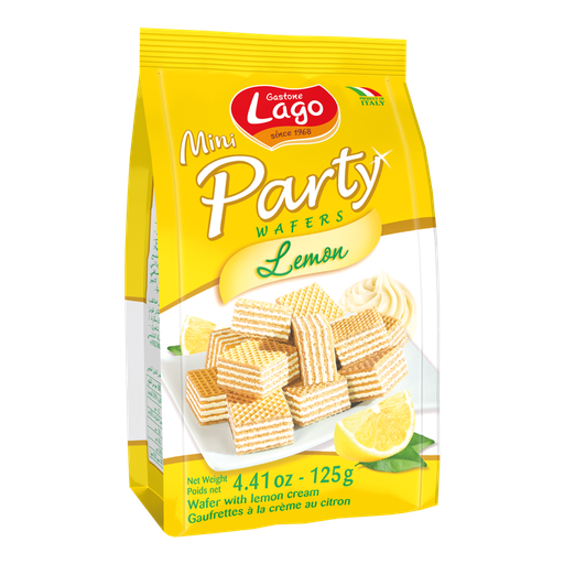 [452349] Lago Mini Party Wafer Lemon 125g
