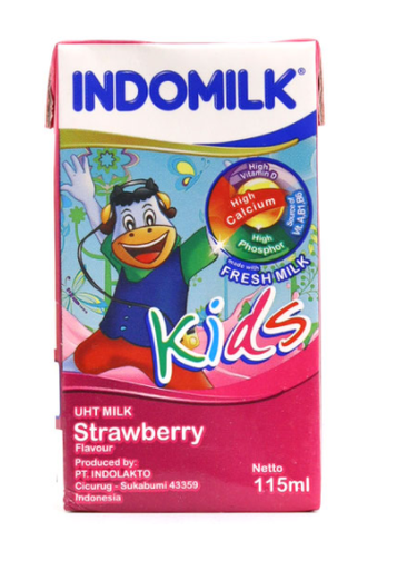 [105046] Indomilk 115ml Kids Strawberry
