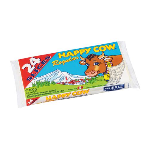 [9066085112206] HappyCow Processed Cheese 24's 400g