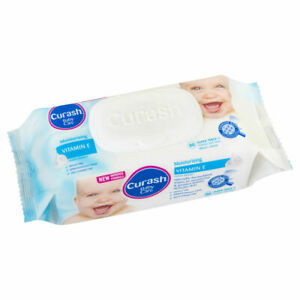 [502023] Curash Soap free Vit E wipes 80's