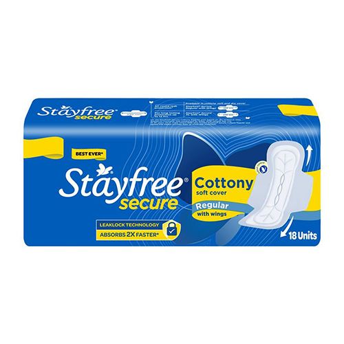 [8901012165850] Stayfree Secure Cottony XL 18's