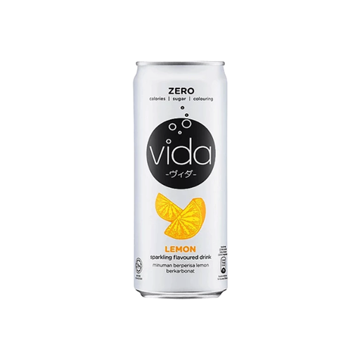[408032] Vida Sparkling 325ml Lemon Zero