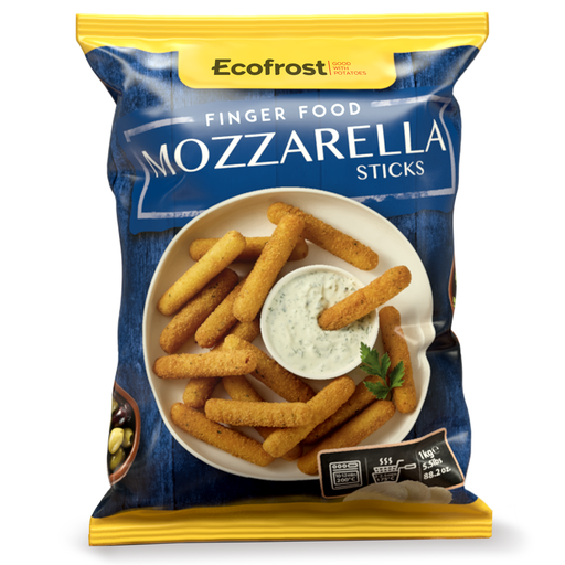 [201070] Ecofrost Mozzarella Sticks 1Kg