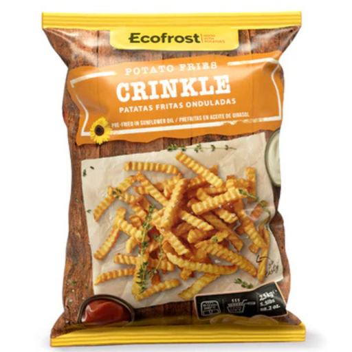 [201075] Ecofrost Potato Fries Crinkle Cut 2.5Kg