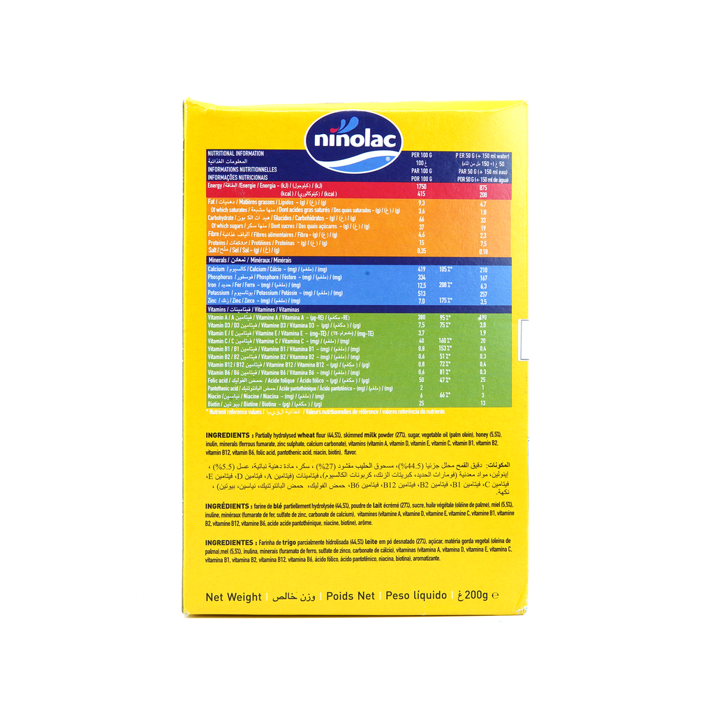 Ninolac Baby Cereal Wheat Milk Honey 200g