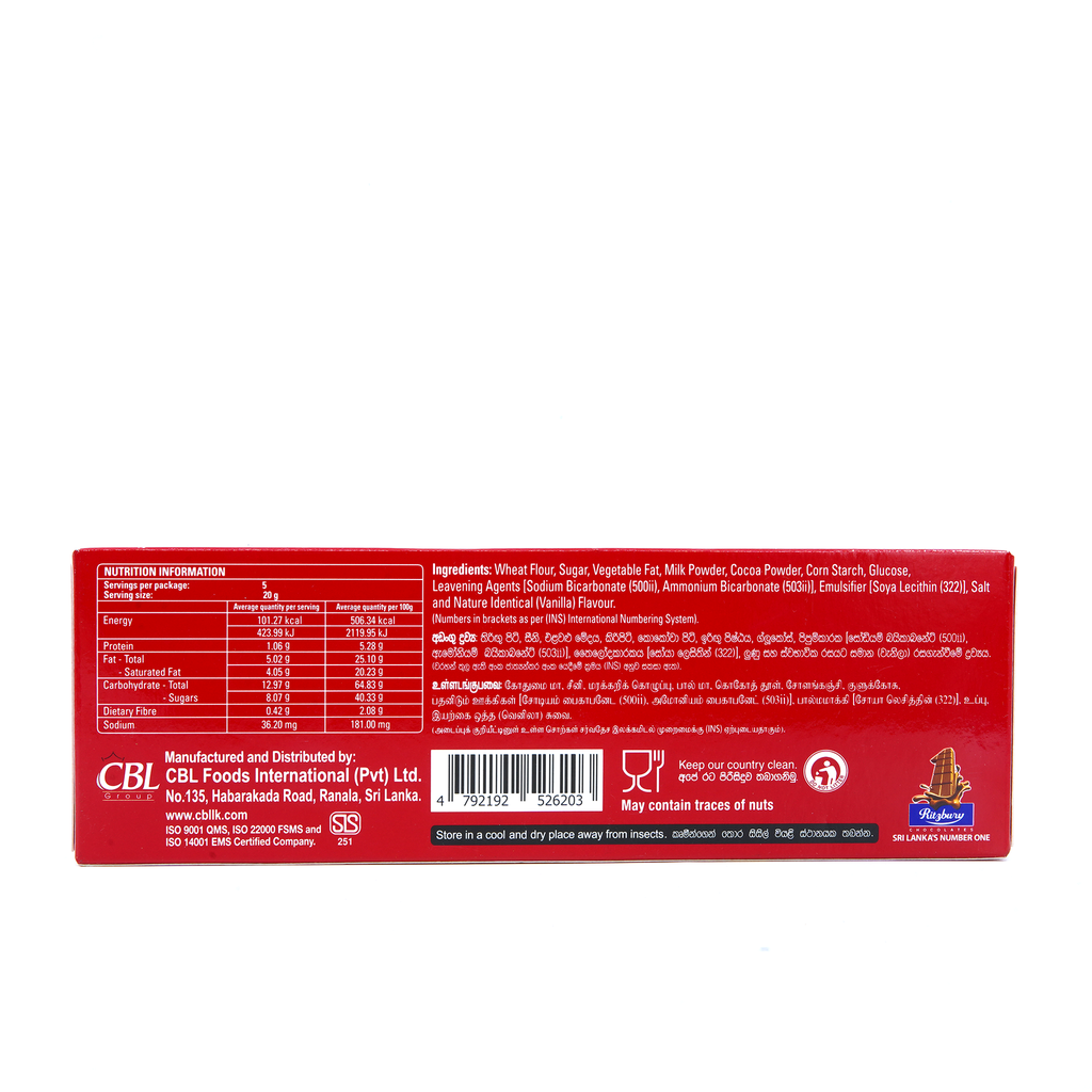Ritzbury Choco-Mo 100g