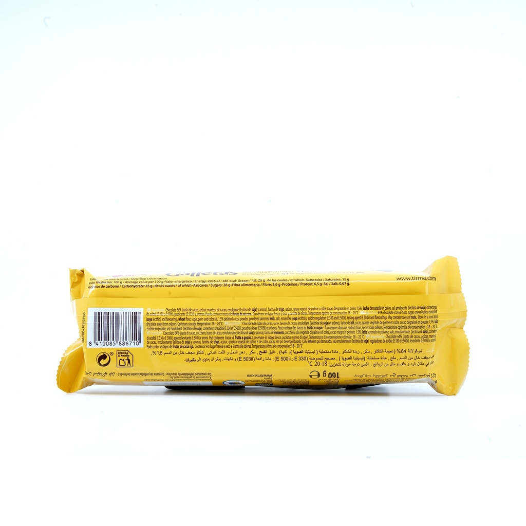 Tirma Choc galleta pack dark 160g