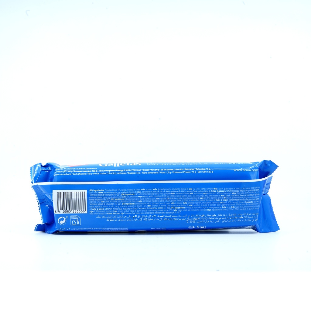 Tirma Choc galleta pack White 160g