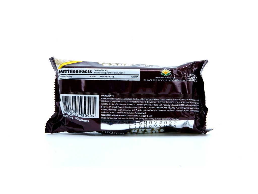 Rebisco Fudgee Barr Chocolate 40g