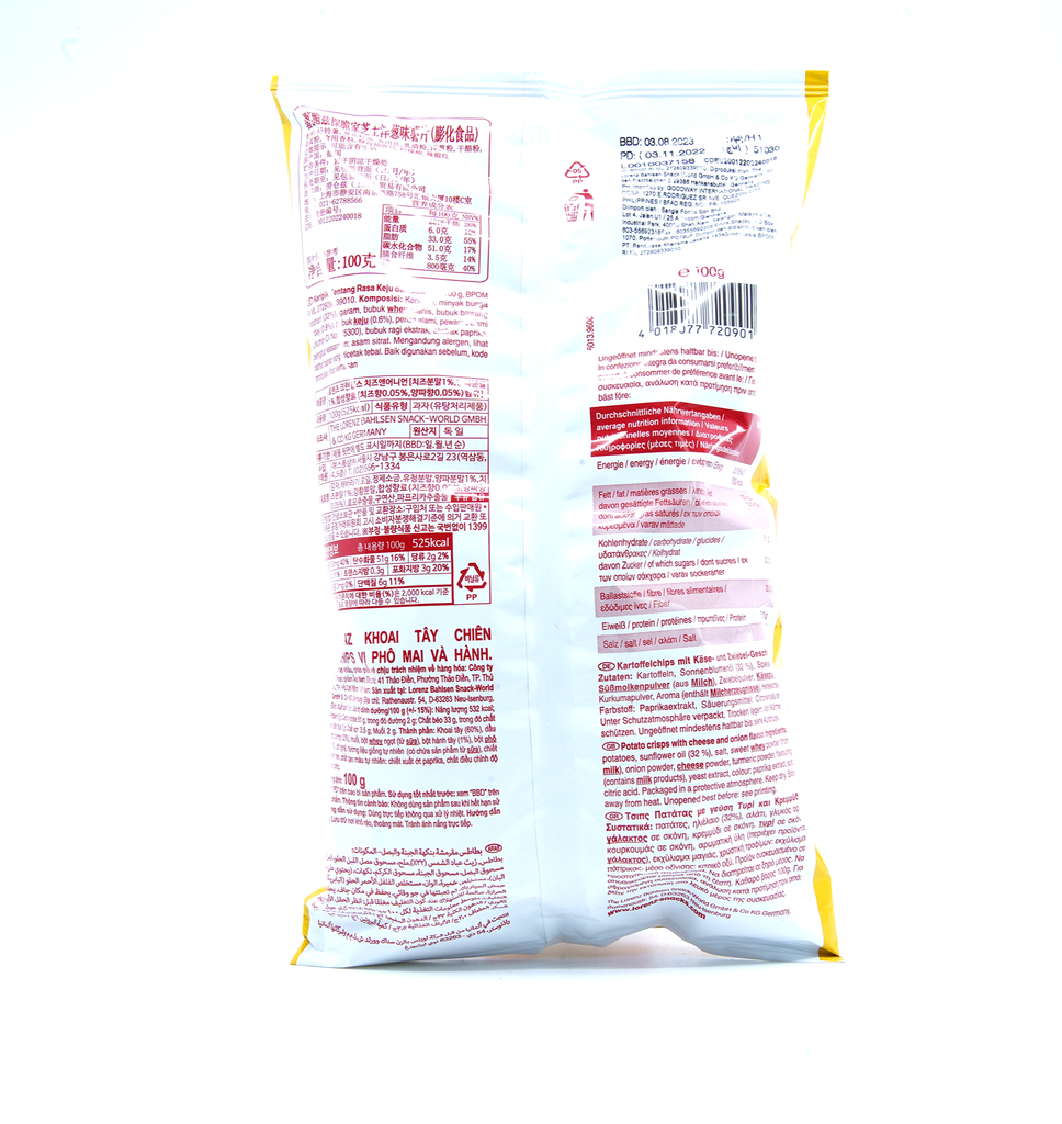 Lorenz Crunchips Cheese & Onion 100g