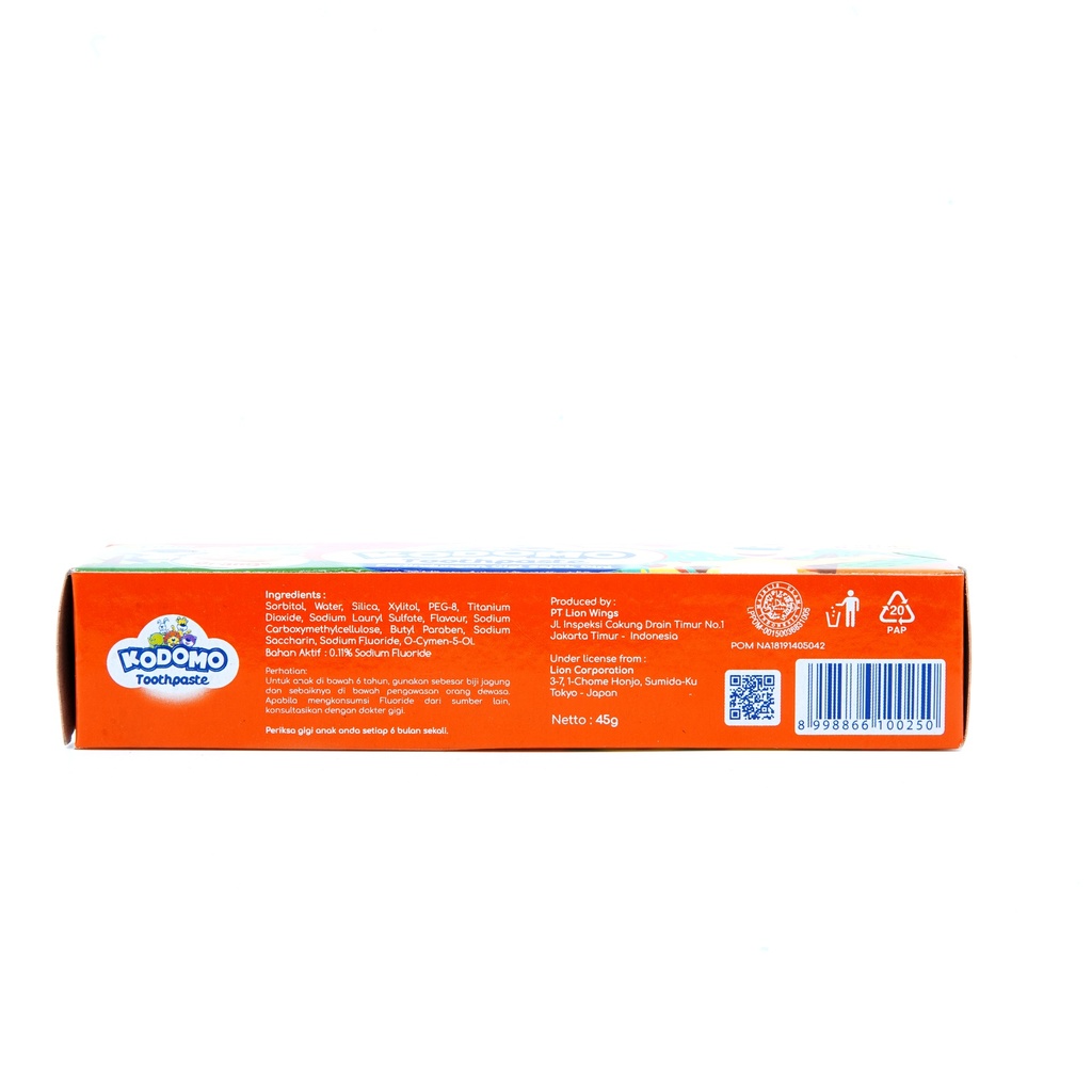 Kodomo Toothpaste Orange 45g