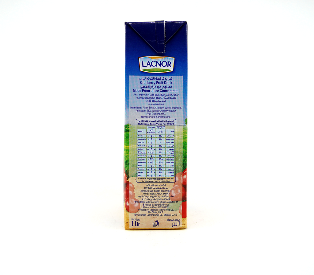 Lacnor Juice 1L Cranberry