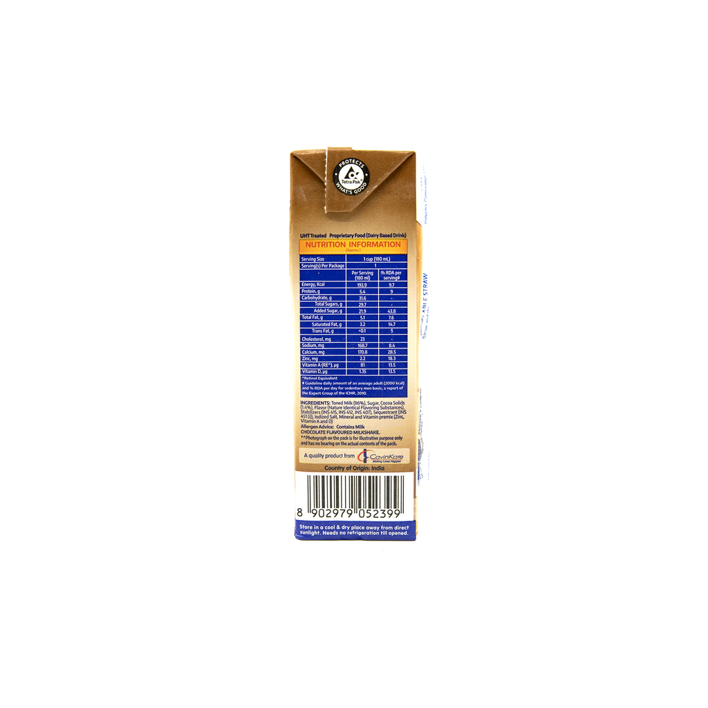 Cavins Milkshake Choc 200M
