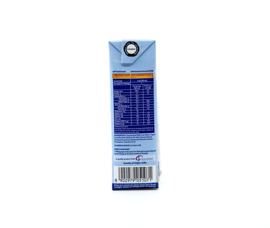 Cavins Rose Lassi 200ml