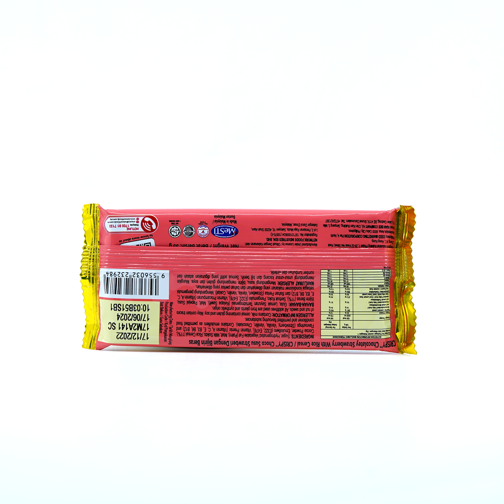 Crispy Chocolate Bar Strawberry 35g