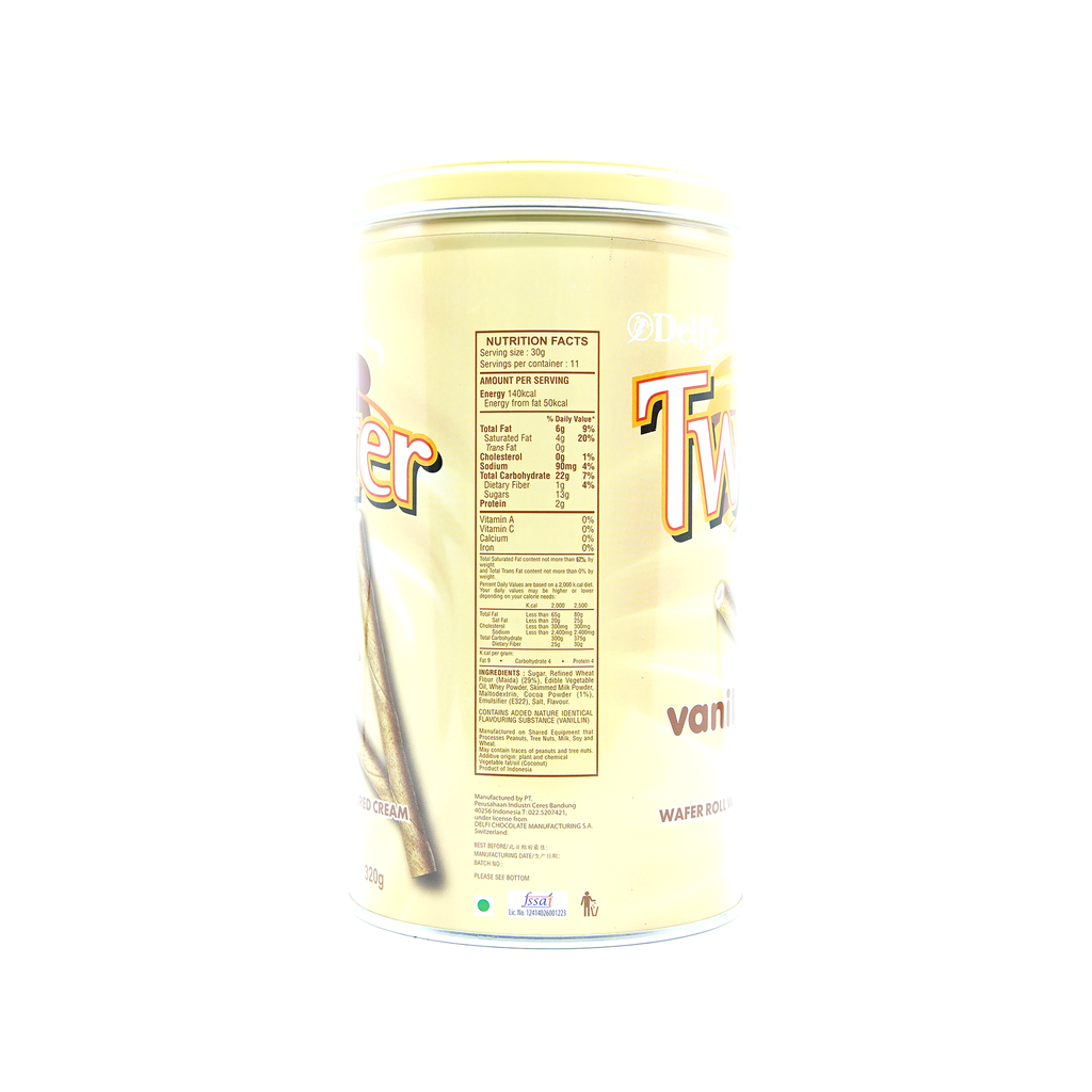 Delfi Twister Vanilla Tin 320g