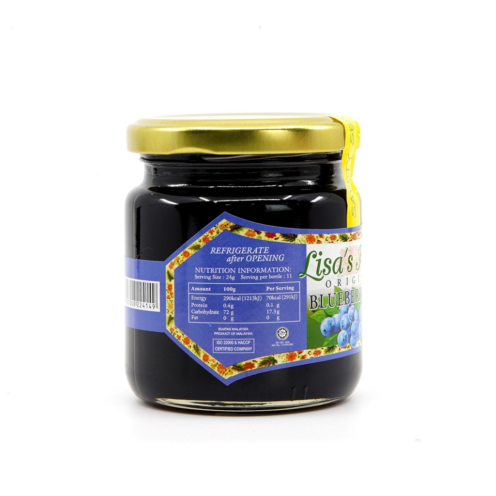 Lisa's Farm Blueberry Jam 240g