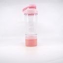 Plastic Bottle Protein Shaker pink 500ml