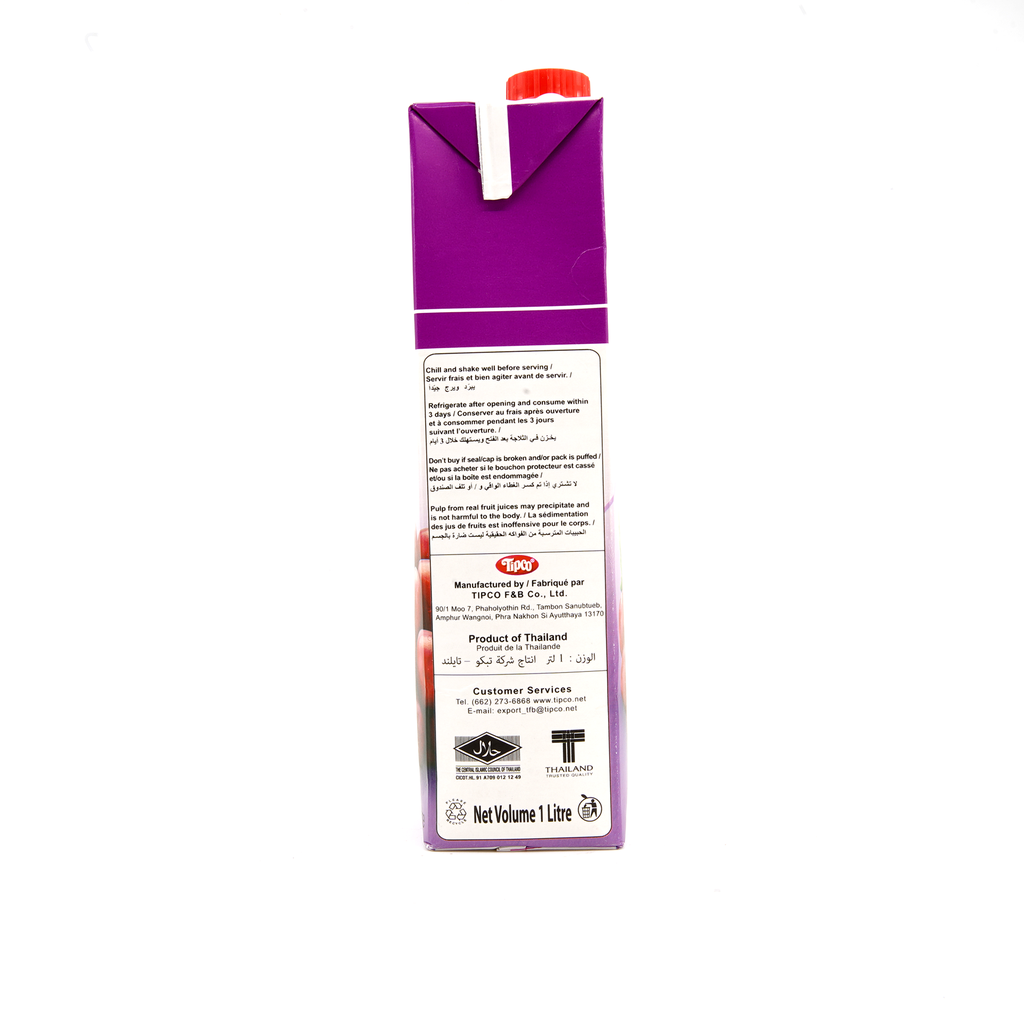 Tipco Juice Red Grape 100% 1ltr