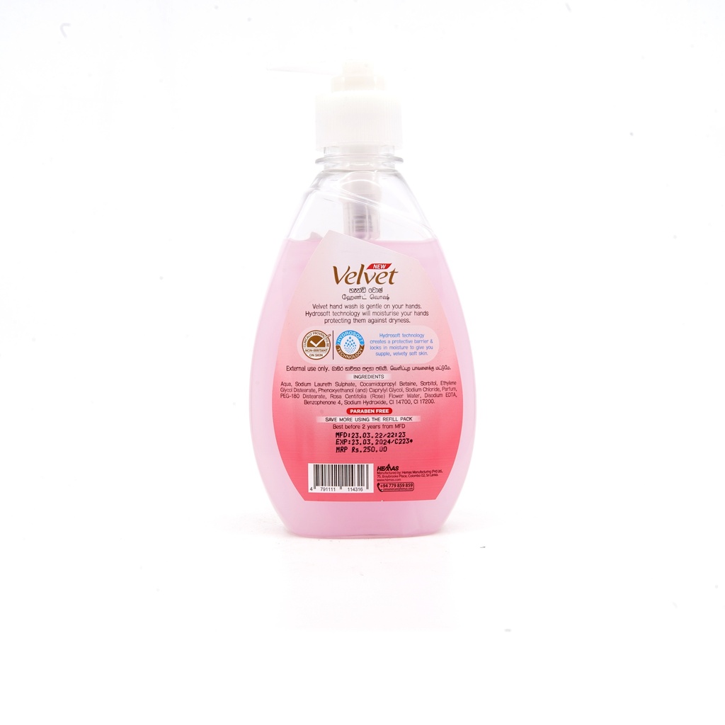 Velvet HW Lq Rose 250ml