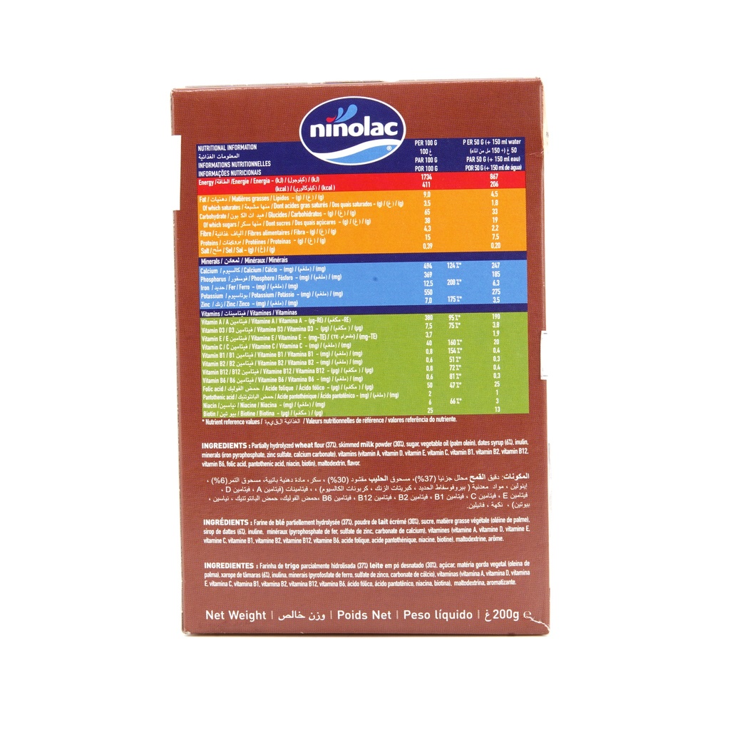 Ninolac Baby Cereal Milk Dates 200g