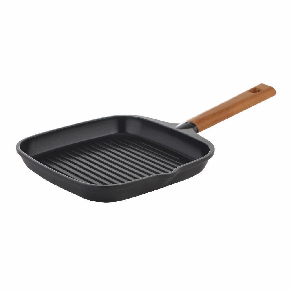Grill Pan Non Stick Steel Single