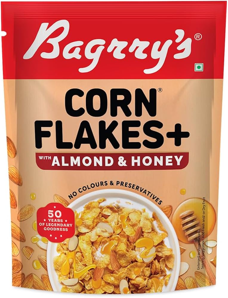 Bagrrys Cornflakes 300g Almond Honey